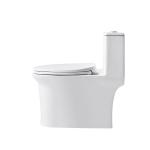Round Bowl 1gpf One Piece Toilets Siphon Flush 4L S Trap 400mm