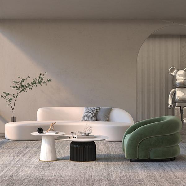 Buy cheap Mail Packing Five Star Hotel Lobby Lounge Area Sofa with Velvet Cloth Arc Combination from wholesalers