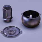 Household Stainless Steel Meat Grinder Mini 6 Blade 2l 3l