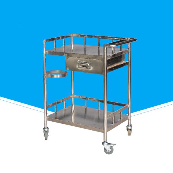 Buy cheap 600 * 480 * 750mm Hospital Dressing Trolley , Mobile Hospital Instrument Trolley from wholesalers