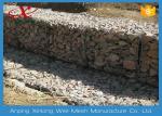 Green Silver Welded Mesh Gabions Wire Cages For Rock Retaining Walls