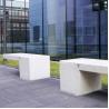 Buy cheap White Grey Modern Concrete Outdoor Dining Patio Table GRC Garden Table from wholesalers