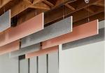 Polyester Fiber Rectangular Acoustic Ceiling Board Sound Absorbing Decorative