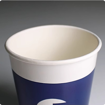 Recyclable kraft paper cups with logo print double wall thick coffee cups with lid