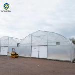 Plastic Multi Span Greenhouse Saw Tooth Roof Ventilation