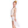 Buy cheap Lyrical Dance Competition Costumes Halter Neck Bodice Noble Sleeveless Half Circle Skirt from wholesalers