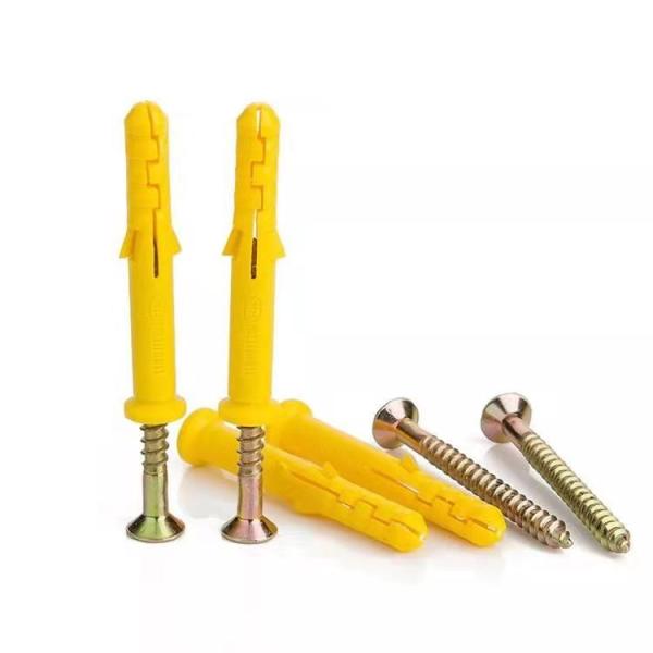 304 Stainless Steel Plastic Expansion Screw Tube with Small Yellow Croaker Nylon Bolt