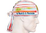 UV Headwear 25*50 CM Polyester Scarf With Heart Logos For Skiing