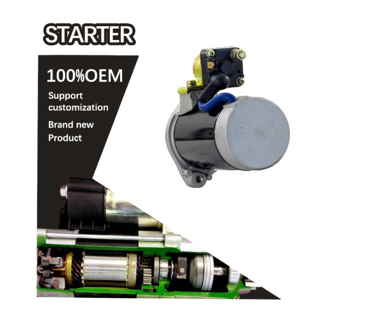 12V 9T CCW STARTER Yanmar Kohler 8.5,10,12HP Engine 63-098-01S 31100-W0100. 63-098-01-S 6309801S