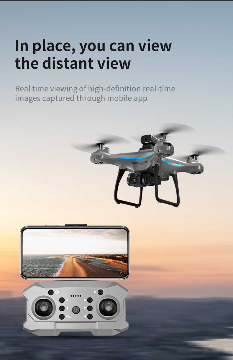 Prosumer Drones Made Easy Ky102 with 4k HD Dual Cameras Four-way Obstacle Avoidance and Intelligent Fixed Height Hovering