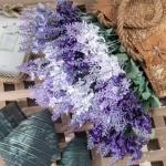 2025 Artificial Lavender Flower Bouquet 10 Heads Artificial Silk Lavender Bushes