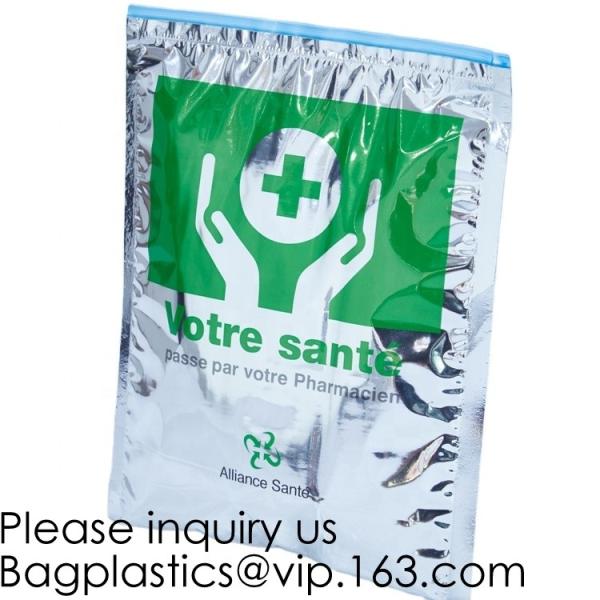 Buy cheap Zip Lock Foil Thermal Sandwich Bags, Reusable Insulated Easy Closure Hospital Medicine, Wine Insulated Bag from wholesalers