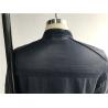 Buy cheap Navy Upstyled Mens PU Jacket , Faux Leather Biker Jacket With Suede Detail TW75530 from wholesalers