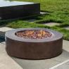 Buy cheap Contemporary Portable Corten Steel Gas Fire Pit Table 48 Inch from wholesalers