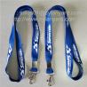 Buy cheap Metal crimp polyester neck straps, polyester lanyard with metal sheet crimped, from wholesalers