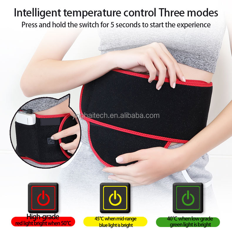 10000mah Battery Rechargeable Heated Vest warm Uterus Belt 108*28cm