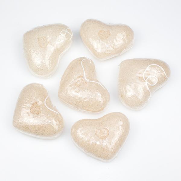 Buy cheap 2.3''X1.7'' Colorful Sakura Heart Konjac Sponge For Sensitive Skin from wholesalers