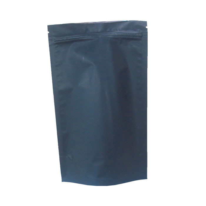 8oz 16oz 32oz UV Gloss printing and Matte Black custom k stand up pouches for nuts snack food packaging