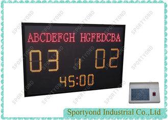 Buy cheap Small Multisport Electronic Football Scoreboard , Soccer Digital Scoring Board with Team Name and Time Display from wholesalers