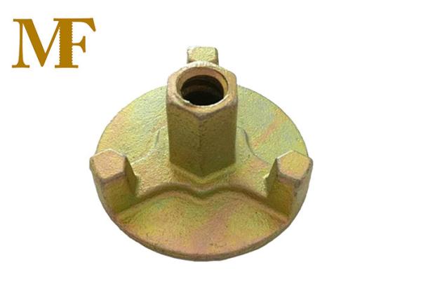 Buy cheap Aluminium Formwork System Accessories 16MM Golden Color Tie Rod Wing Nuts from wholesalers