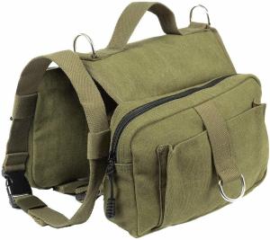China  				Ultimate Comfort Dog Saddle Bag Premium Canvas Material Military Dog Travel Training Backpack 	         on sale