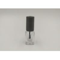 Buy cheap 5ml 10ml Cosmetic Nail Polish Bottle Black Brush Cap With High Transparent Body product