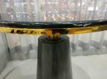 Living Room 90cm 75cm Wrought Iron Marble Coffee Table
