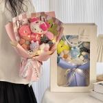 Alien Stitch & Three-Eyed Plush Flower Bouquet Creative Cartoon Gift for
