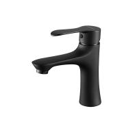 Buy cheap AG4107H Basin Mixer Faucet , 174.9mm Matte Black Basin Mixer Tap product