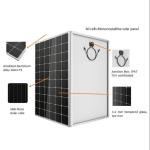 1669*1002*35mm 40.90V 320W 60PCS Mono Cell Solar Panel