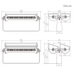 600W 720W High Performance LED Flood Light For Building Facade lighting and