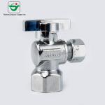 Buy cheap Bacteriological Neutral 5/8"ODx1/4"ODx1/4" OD Brass Dual Stop Valve from wholesalers