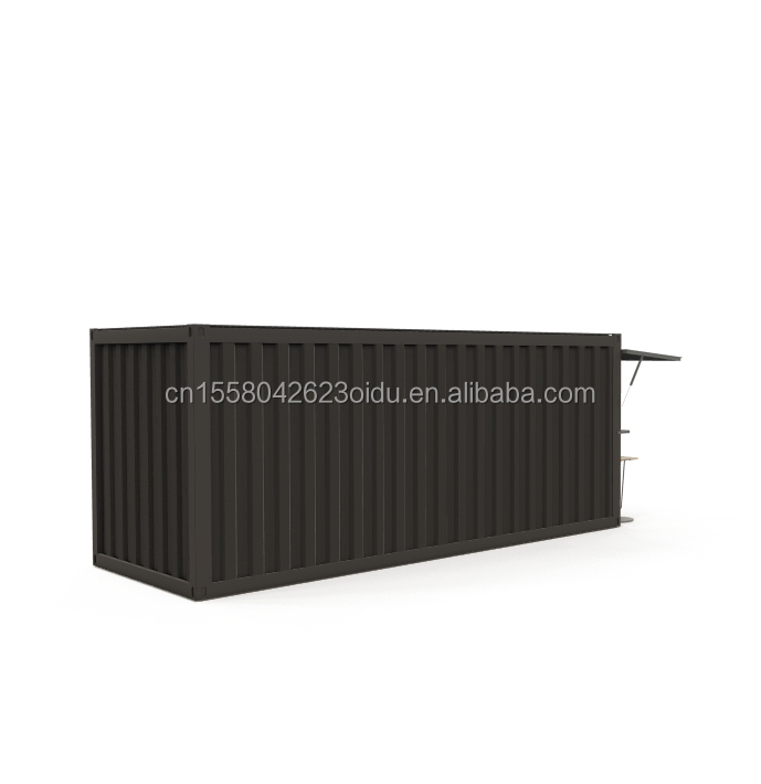 20FT Mini Pop-up Shop Container for Fast-Food Restaurant Convenience Store Kiosk and House Galvanized Steel Bending 180g