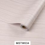 Commerce 10m Length Gray Color 3D Wood Grain Adhesive Wall Stickers Wallpaper