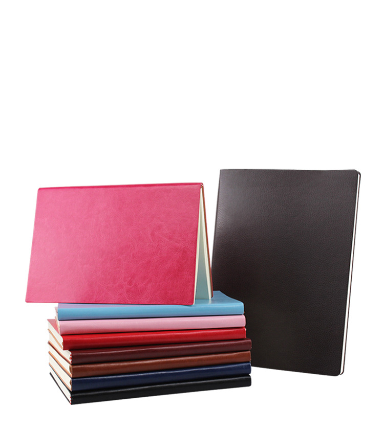 Office and School Stationery A5 Size Internal Page Leather Custom Color Printed Notebooks