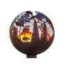 Buy cheap Outdoor Wood Burning Corten Steel Fire Pits Big Bowl 3mm Thickness With Weathering Steel from wholesalers