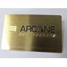 Buy cheap Metal Gold Small Contact IC Chip Bank Card With Magnetic Stripe Signature Panel from wholesalers