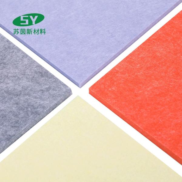 Buy cheap Acoustic Sound Intensive Polished Polyester Fiber Board A1 Fireproof from wholesalers