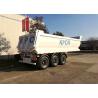 Buy cheap Semi Trailer Red Dump 45 CBM 3 Axles Tipper Truck Trailer from wholesalers