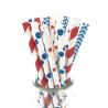 Buy cheap Colorful Spoon Milkshake Paper Drinking Straws 197mm Length from wholesalers