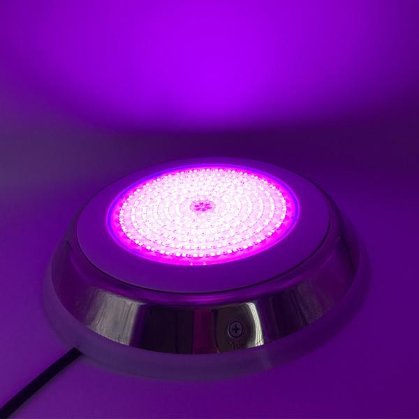 316 Stainless Steel RGB Pool Light 18W Resin Filled Flat Underwater Lighting