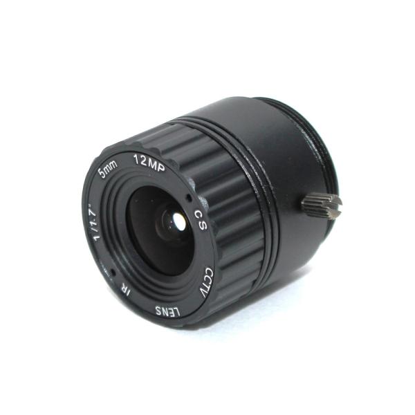 Buy cheap 5mm 1/1.7" 4K IR F2.0 12MP 87Degrees CS Mount CCTV Lens from wholesalers