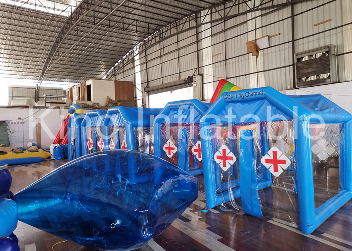 White Disinfection Tunnel 5m Inflatable Event Tent
