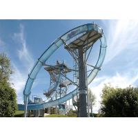 Buy cheap Commercial Water Park Slide Customized Fiberglass Material Steel Structure product