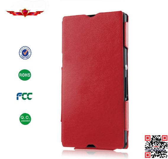 Ultra Thin Import Italy Flip Leather Cover Case For Sony Xperia Z Ultra XL39H
