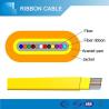 Buy cheap 12 Core Ribbon Flat Indoor Fiber Optic Cable for Patch Cord or Distribution from wholesalers