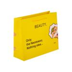Matt Lamination Yellow Paper Packaging Bags Square Shape