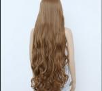Deep Curly Human Hair Wigs Medium Brown Color / unprocessed virgin human hair