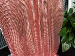 Soft Flexible 3mm Metal Sequin Mesh Gold Aluminum Haute Garments Fabric