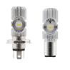 Buy cheap White 6500K Ba20d DRL Fog Light For Bike , 1200LM Motorcycle Headlight Bulbs from wholesalers